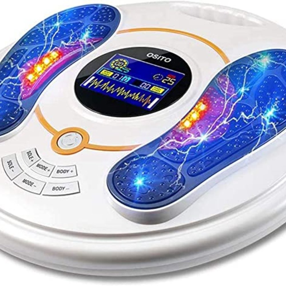 Electric Foot Massager - White and Blue